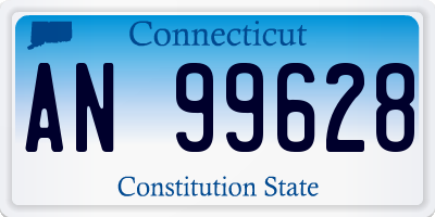 CT license plate AN99628