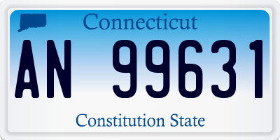 CT license plate AN99631
