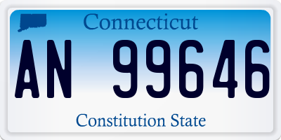 CT license plate AN99646