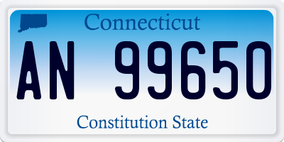 CT license plate AN99650