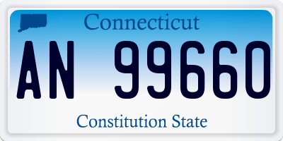 CT license plate AN99660