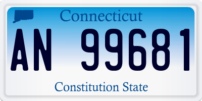 CT license plate AN99681