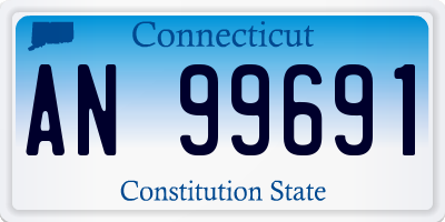 CT license plate AN99691