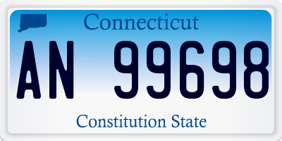 CT license plate AN99698