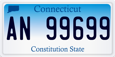 CT license plate AN99699