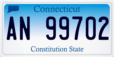 CT license plate AN99702