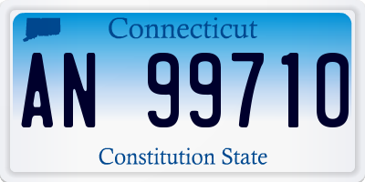 CT license plate AN99710