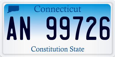 CT license plate AN99726