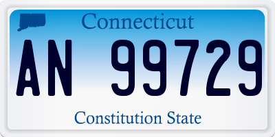 CT license plate AN99729