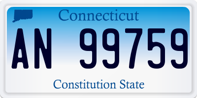 CT license plate AN99759