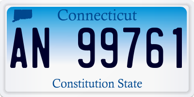 CT license plate AN99761
