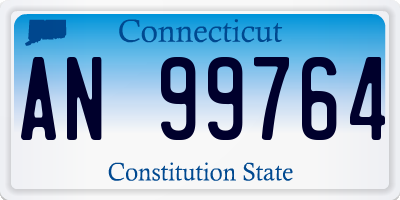 CT license plate AN99764