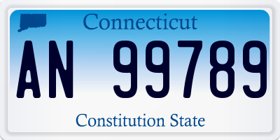 CT license plate AN99789