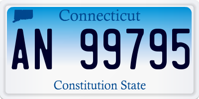 CT license plate AN99795