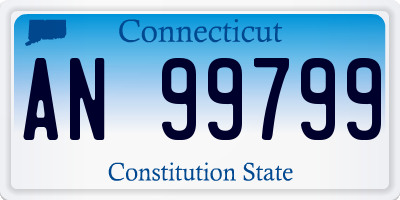 CT license plate AN99799