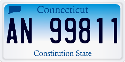 CT license plate AN99811