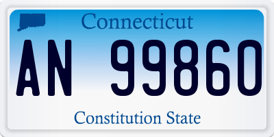 CT license plate AN99860