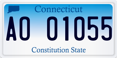 CT license plate AO01055