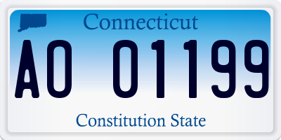 CT license plate AO01199