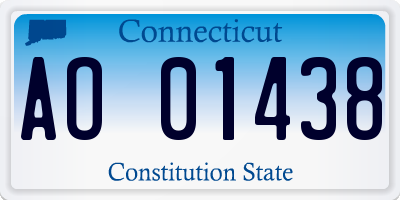CT license plate AO01438