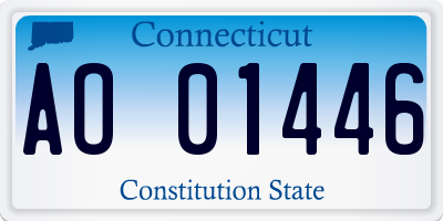 CT license plate AO01446