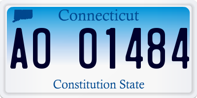 CT license plate AO01484