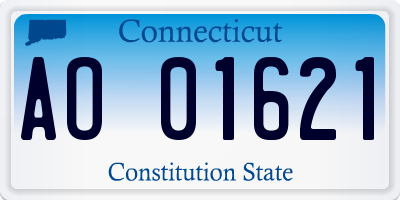 CT license plate AO01621