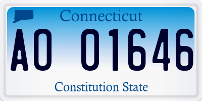 CT license plate AO01646