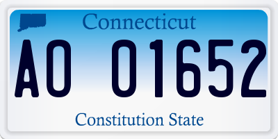 CT license plate AO01652