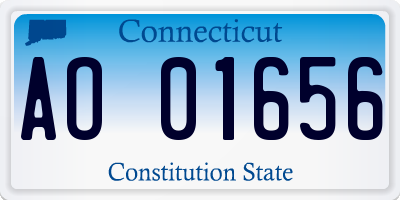 CT license plate AO01656