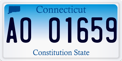 CT license plate AO01659