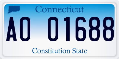 CT license plate AO01688