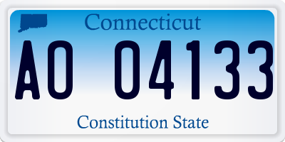 CT license plate AO04133