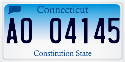 CT license plate AO04145
