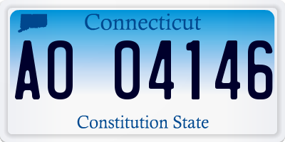 CT license plate AO04146