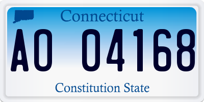 CT license plate AO04168