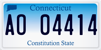 CT license plate AO04414