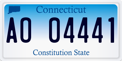 CT license plate AO04441