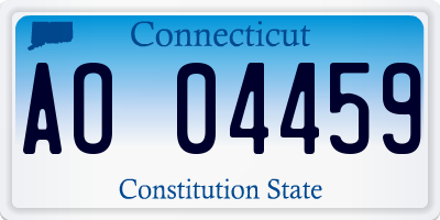 CT license plate AO04459