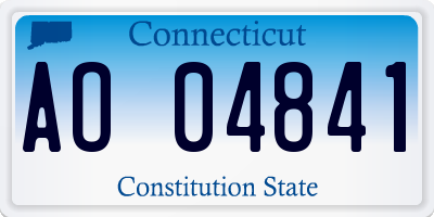 CT license plate AO04841