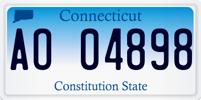 CT license plate AO04898