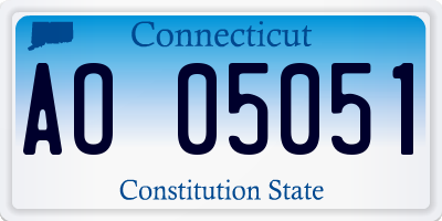 CT license plate AO05051