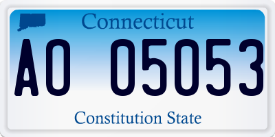 CT license plate AO05053