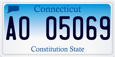 CT license plate AO05069