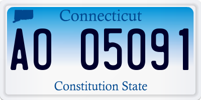 CT license plate AO05091