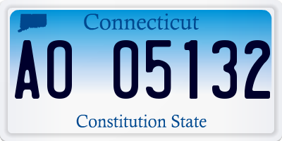 CT license plate AO05132