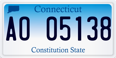 CT license plate AO05138