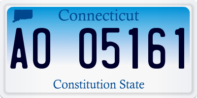 CT license plate AO05161