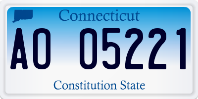 CT license plate AO05221