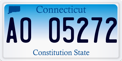 CT license plate AO05272